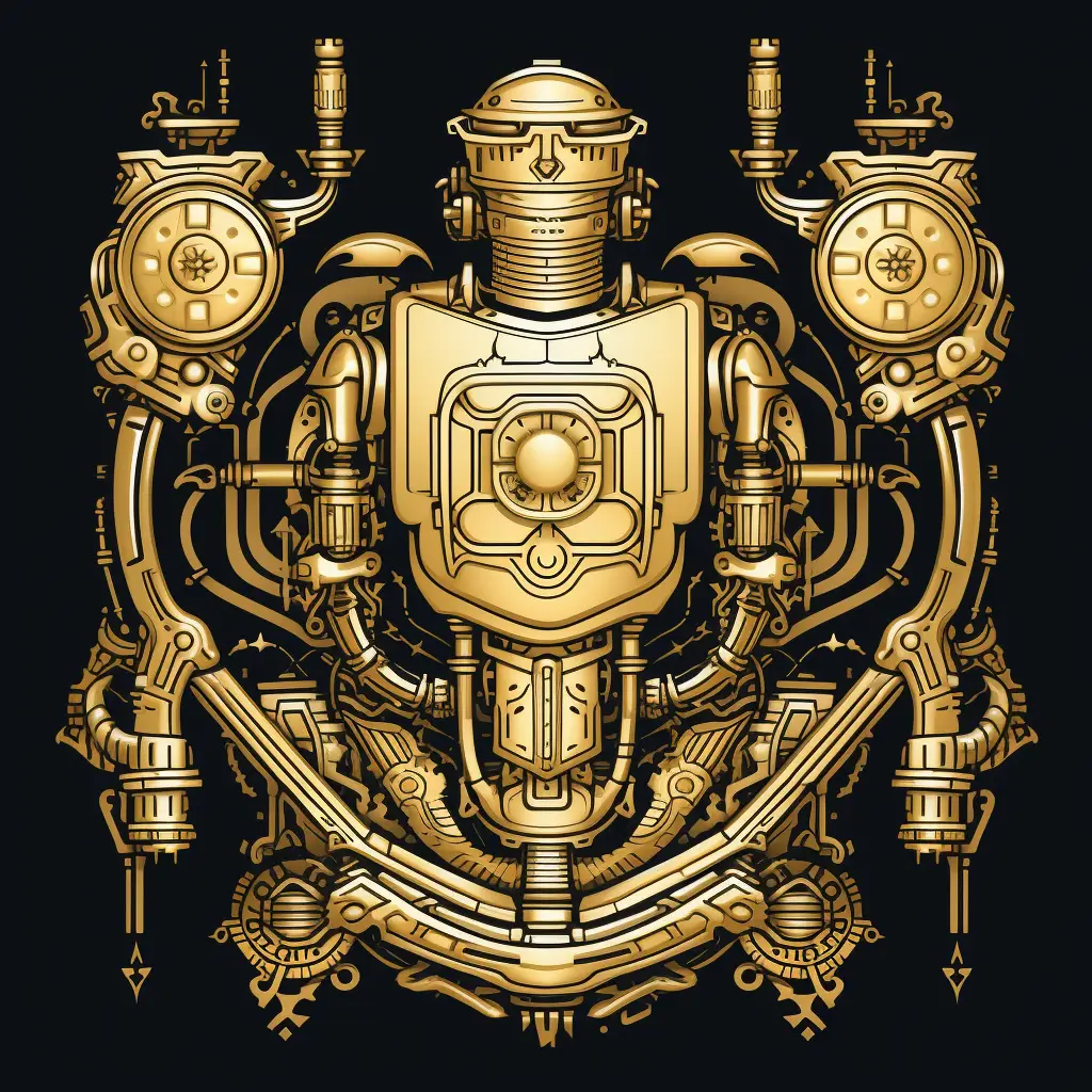 Emblem of Artificial Intelligence created in Midjourney AI