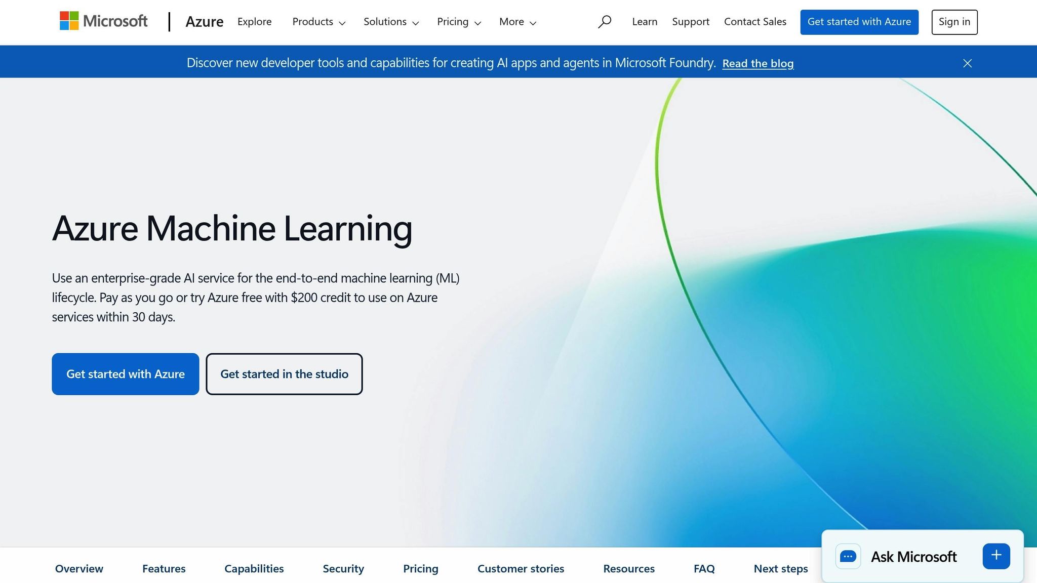 Microsoft Azure Machine Learning