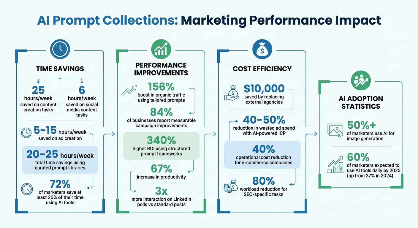 AI Prompt Collections Impact on Marketing: Time Savings and Performance Metrics