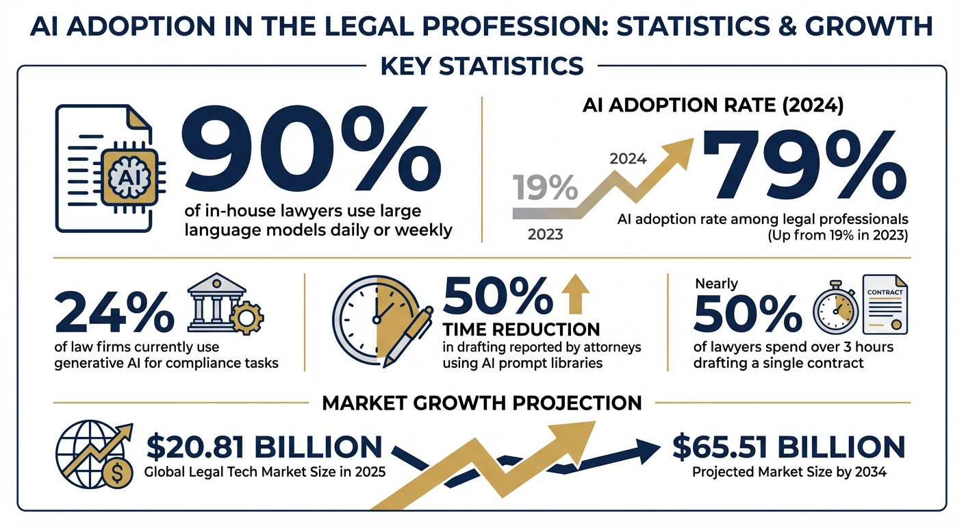 AI Adoption Statistics in Legal Practice 2023-2024