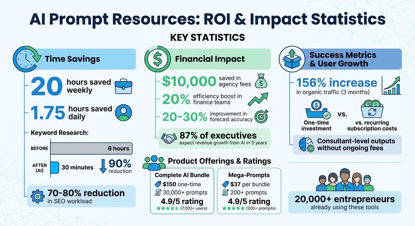 AI Prompt Resources ROI: Time Savings, Cost Efficiency, and Revenue Impact Statistics