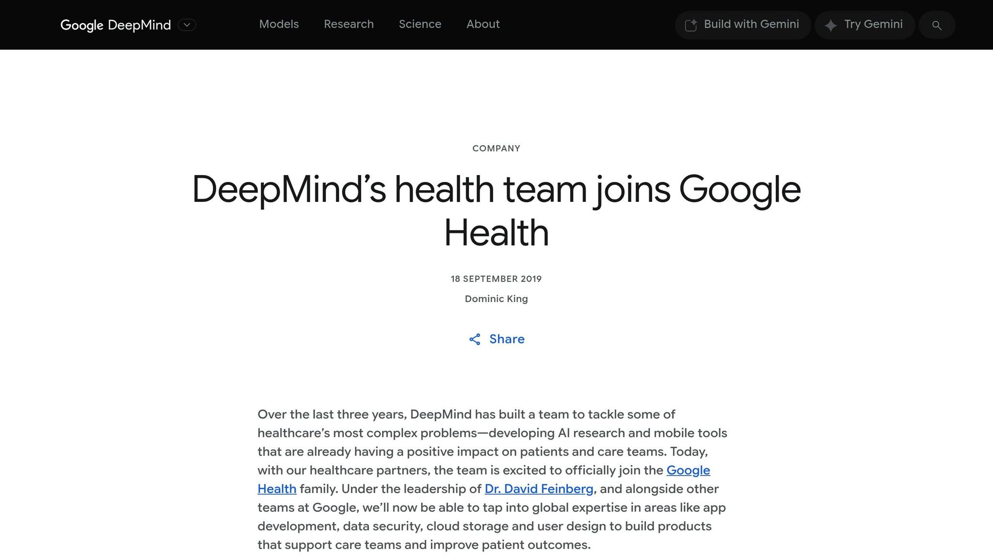 DeepMind Health