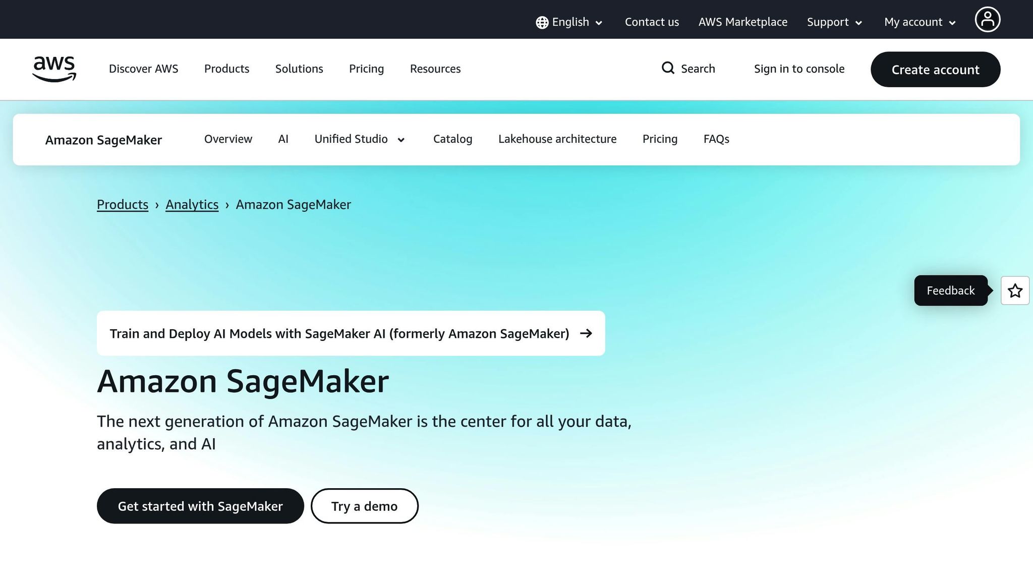 Amazon SageMaker