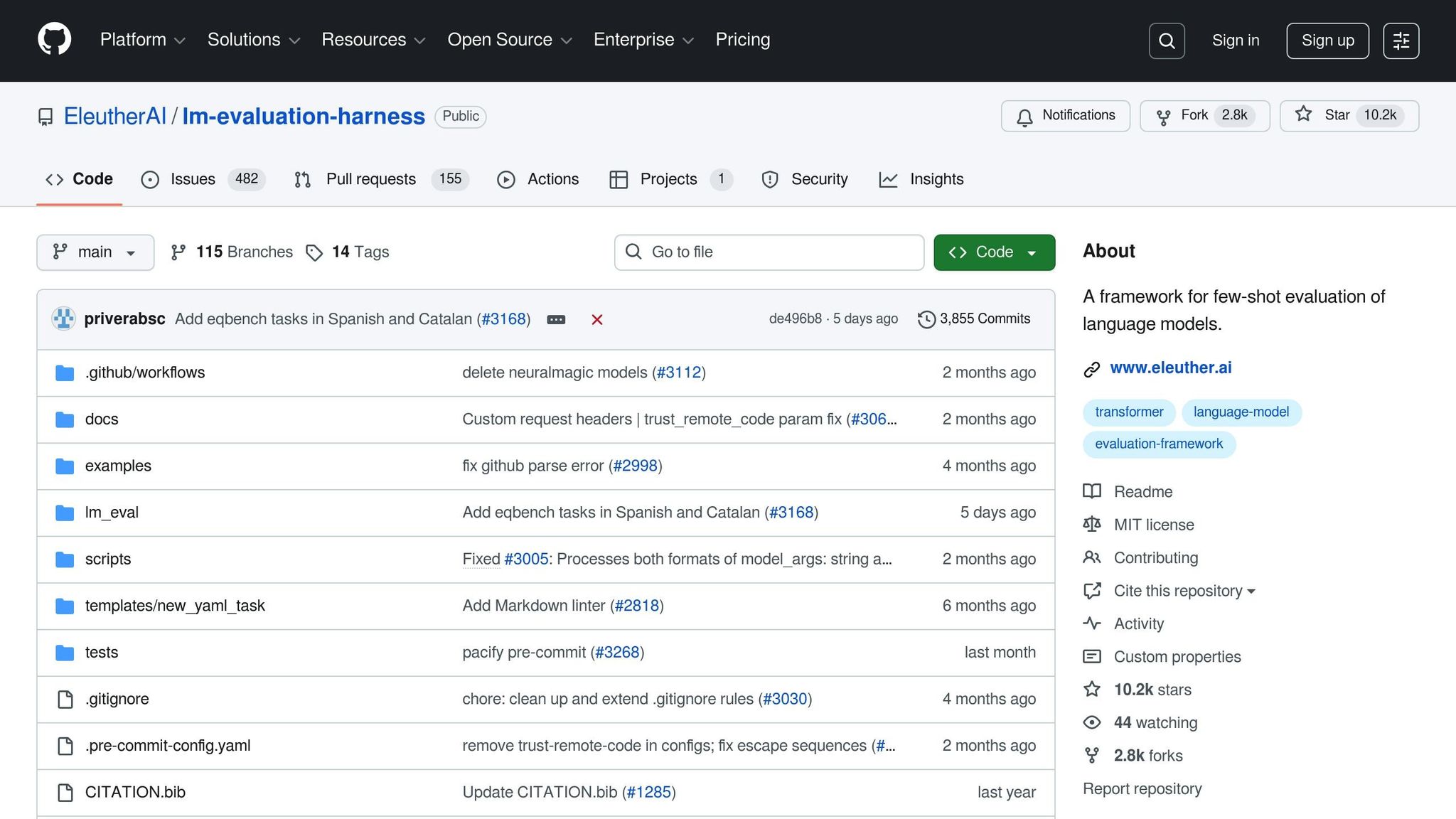EleutherAI Evaluation Harness