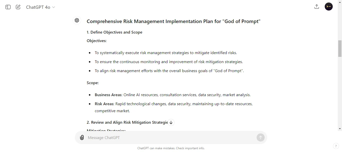 Implementing Risk Management Plans