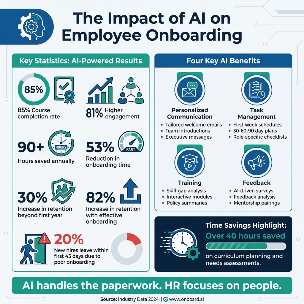AI-Powered Employee Onboarding: Key Statistics and Benefits