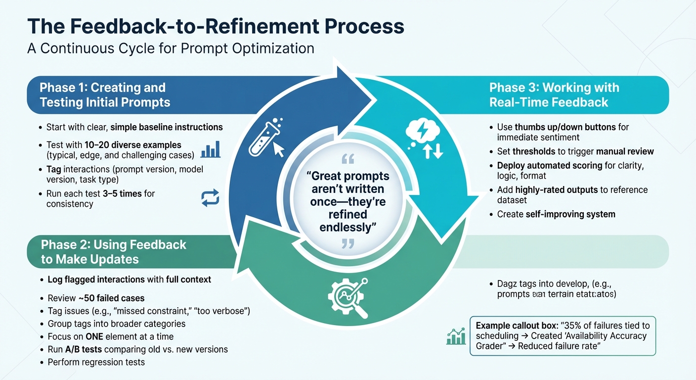The Feedback-to-Refinement Process for AI Prompts