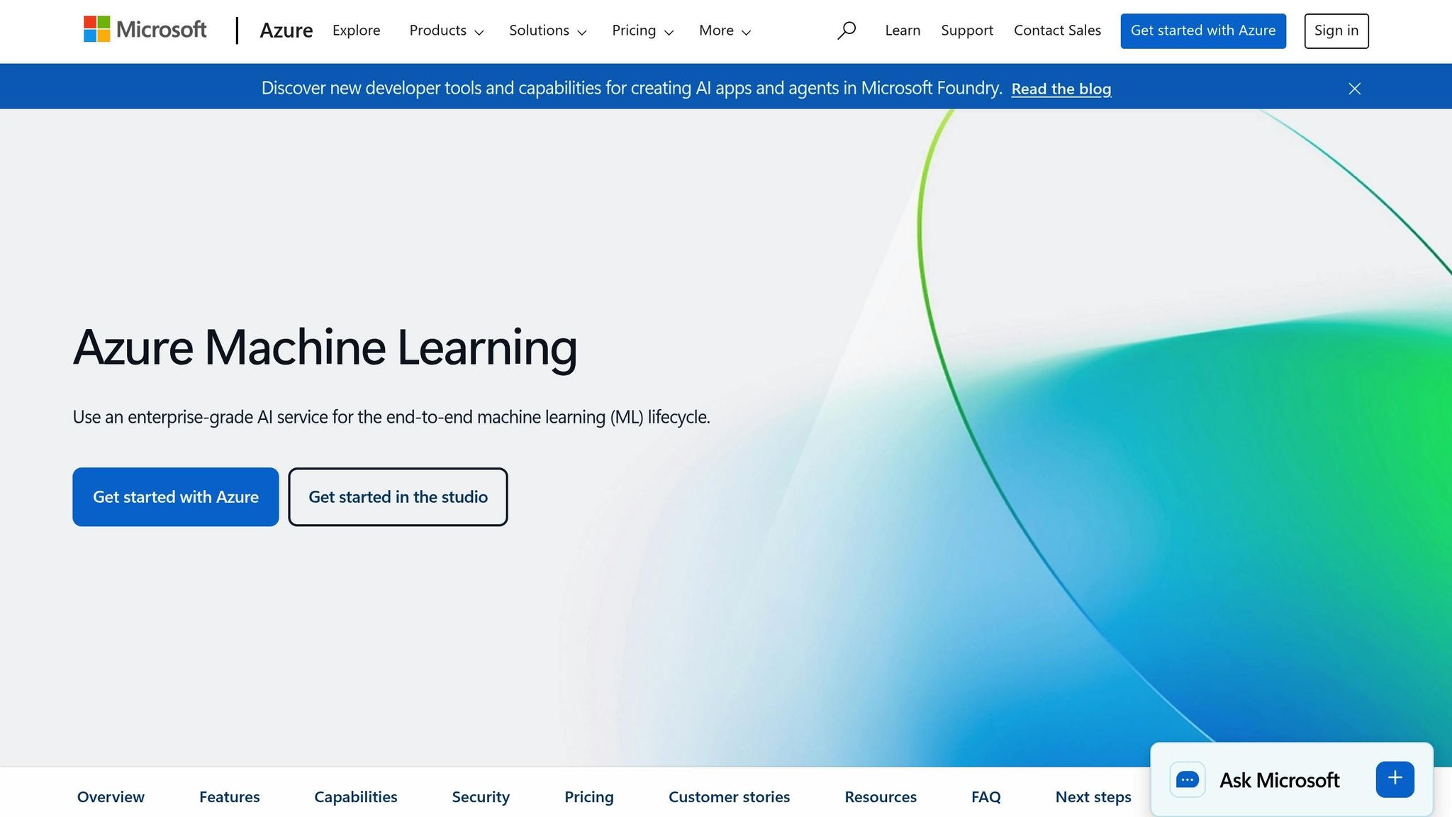 Microsoft Azure Machine Learning