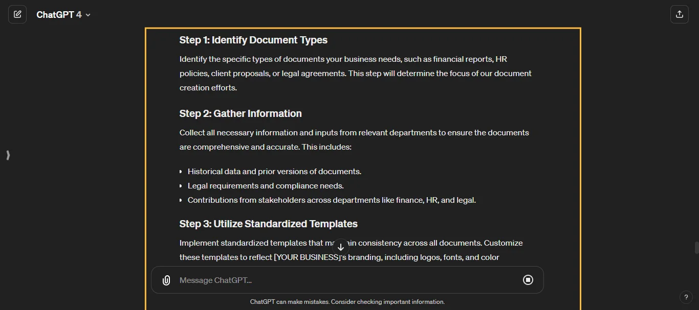 Generating and Refining Business Documents