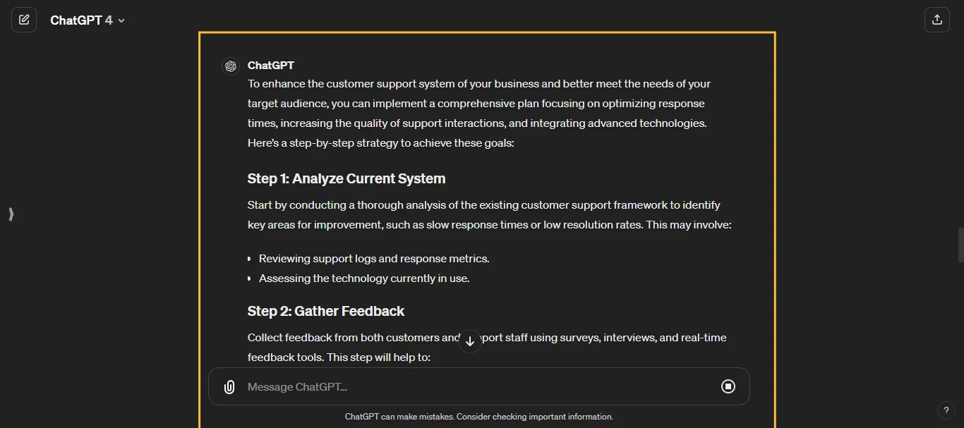 Enhancing Customer Support