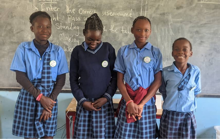 Edulution learners receiving recognition for their achievements 