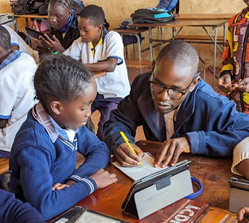 An Edulution Coach assisting a Learner 