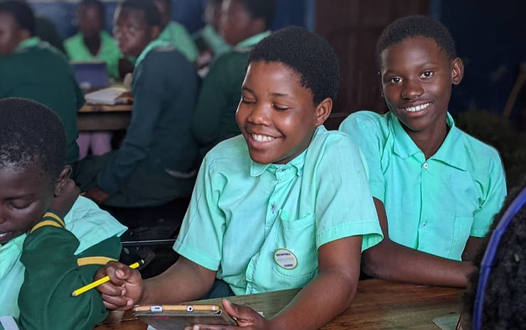 Edulution Learners having fun on the numeracy programme