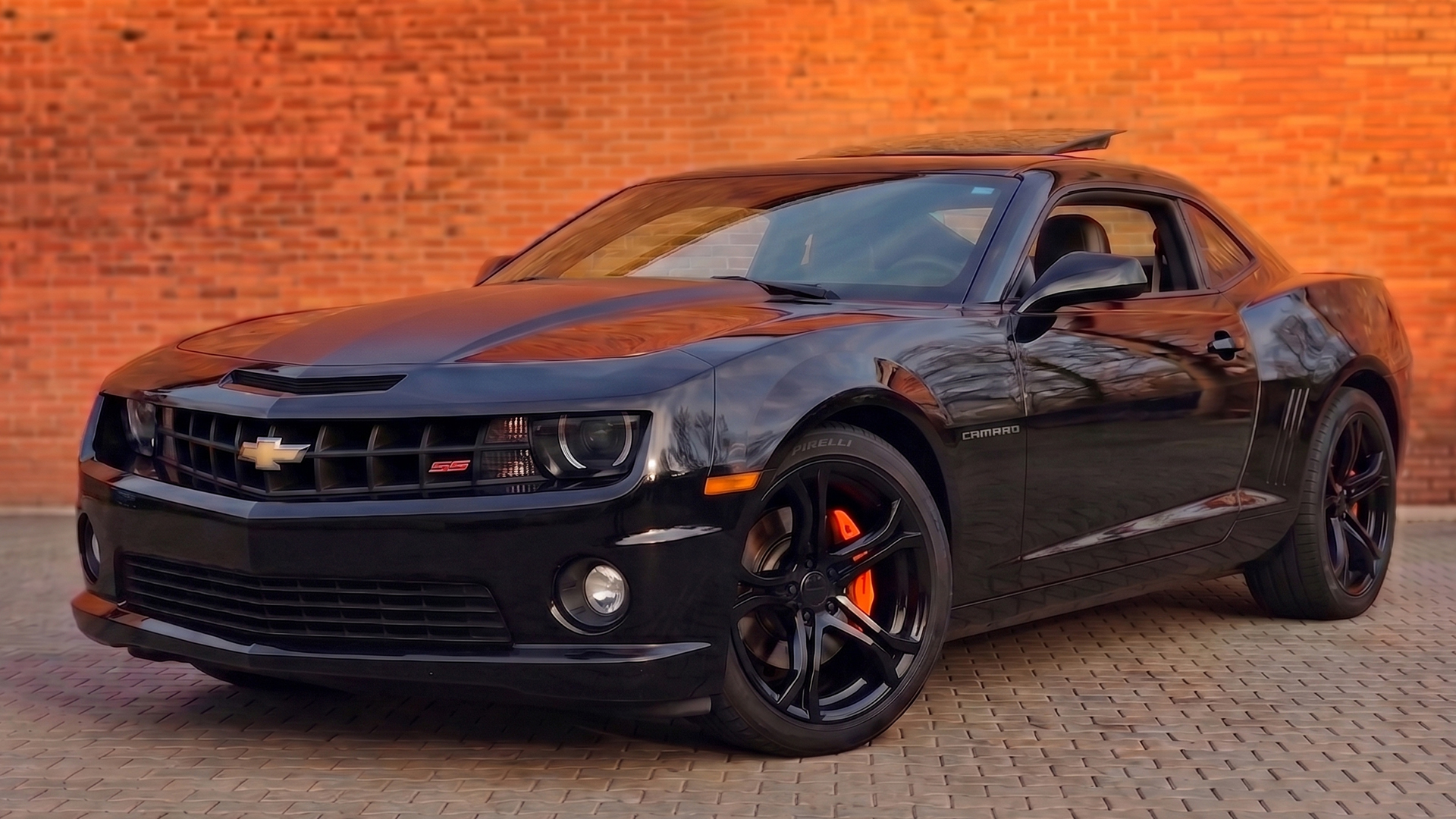 Chevrolet Camaro SS 2012 Handgeschakeld zwart vooraanzicht