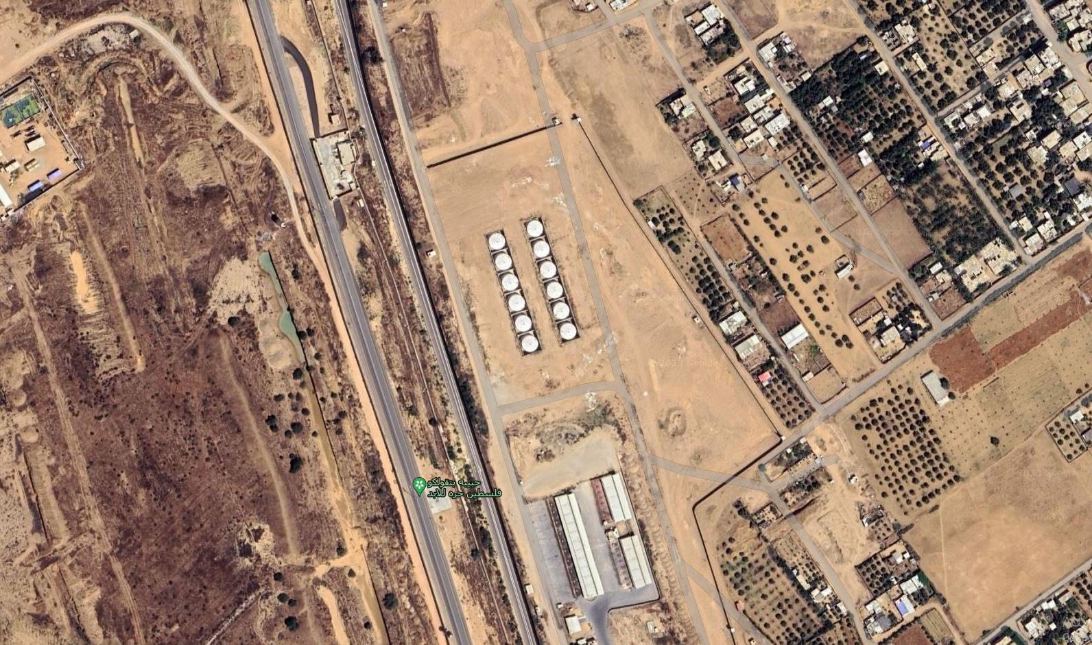 Hamas-controlled fuel tanks in Gaza lined up