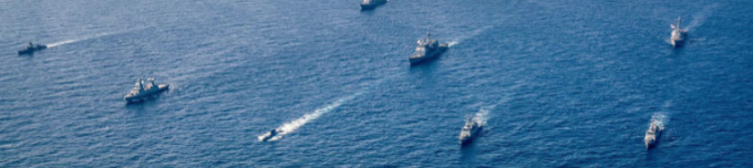 navy ships in the sea