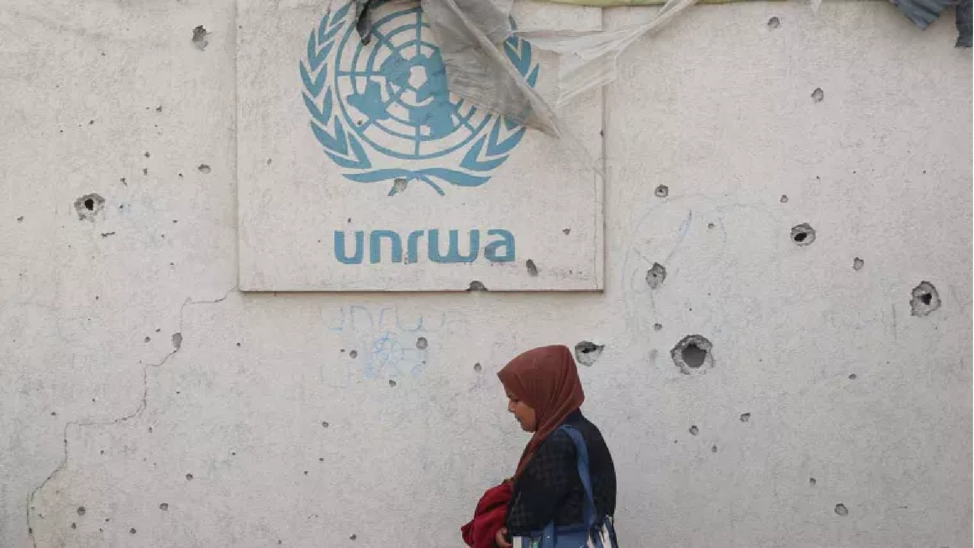 UNRWA Building sign