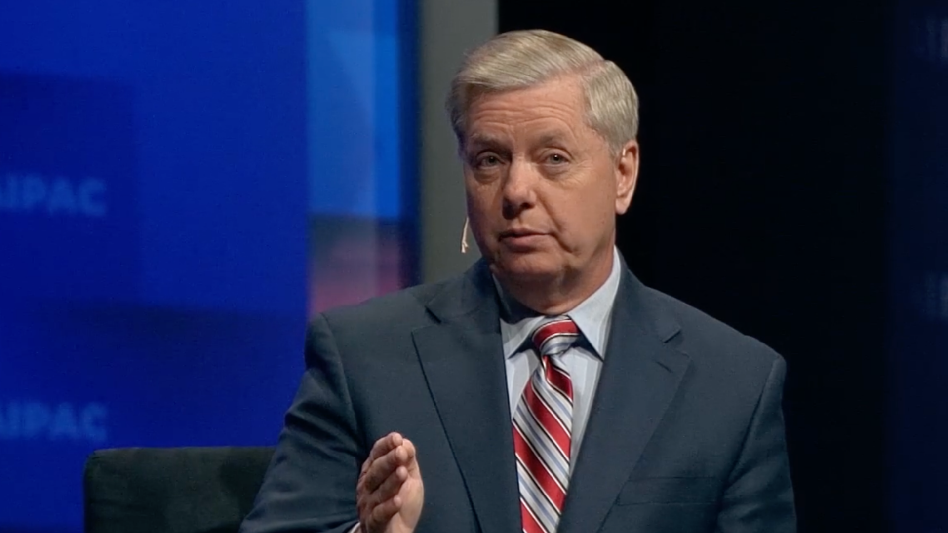 Lindsey Graham on AIPAC Policy Conference Stage