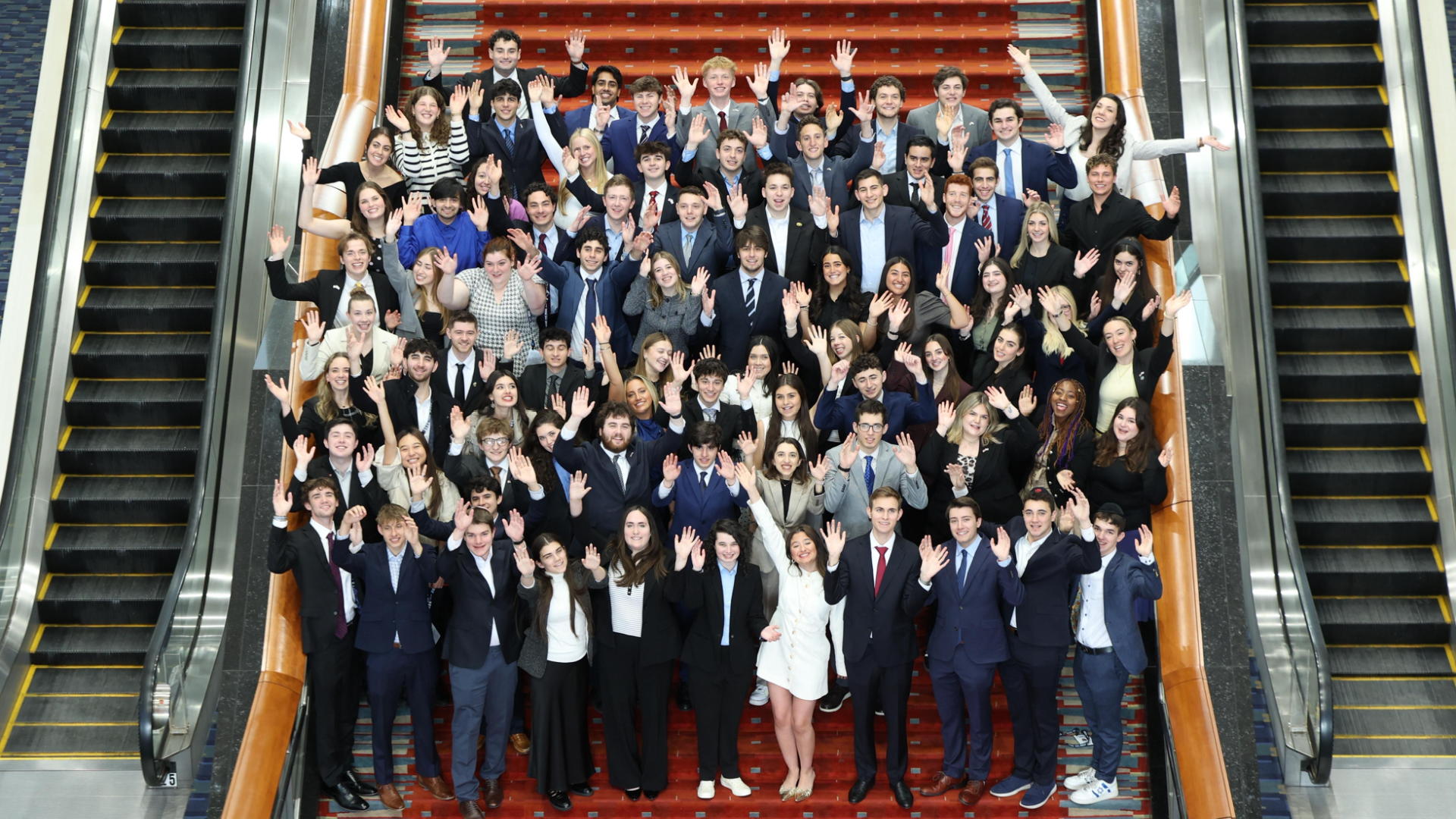 Students attend an AIPAC event.