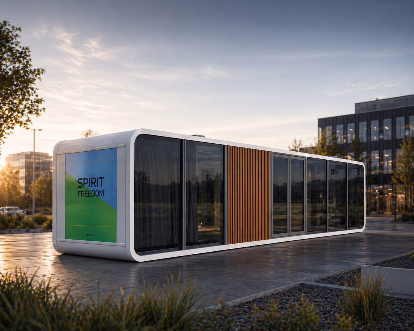 Modularna kapsulna hiša v urbanem okolju