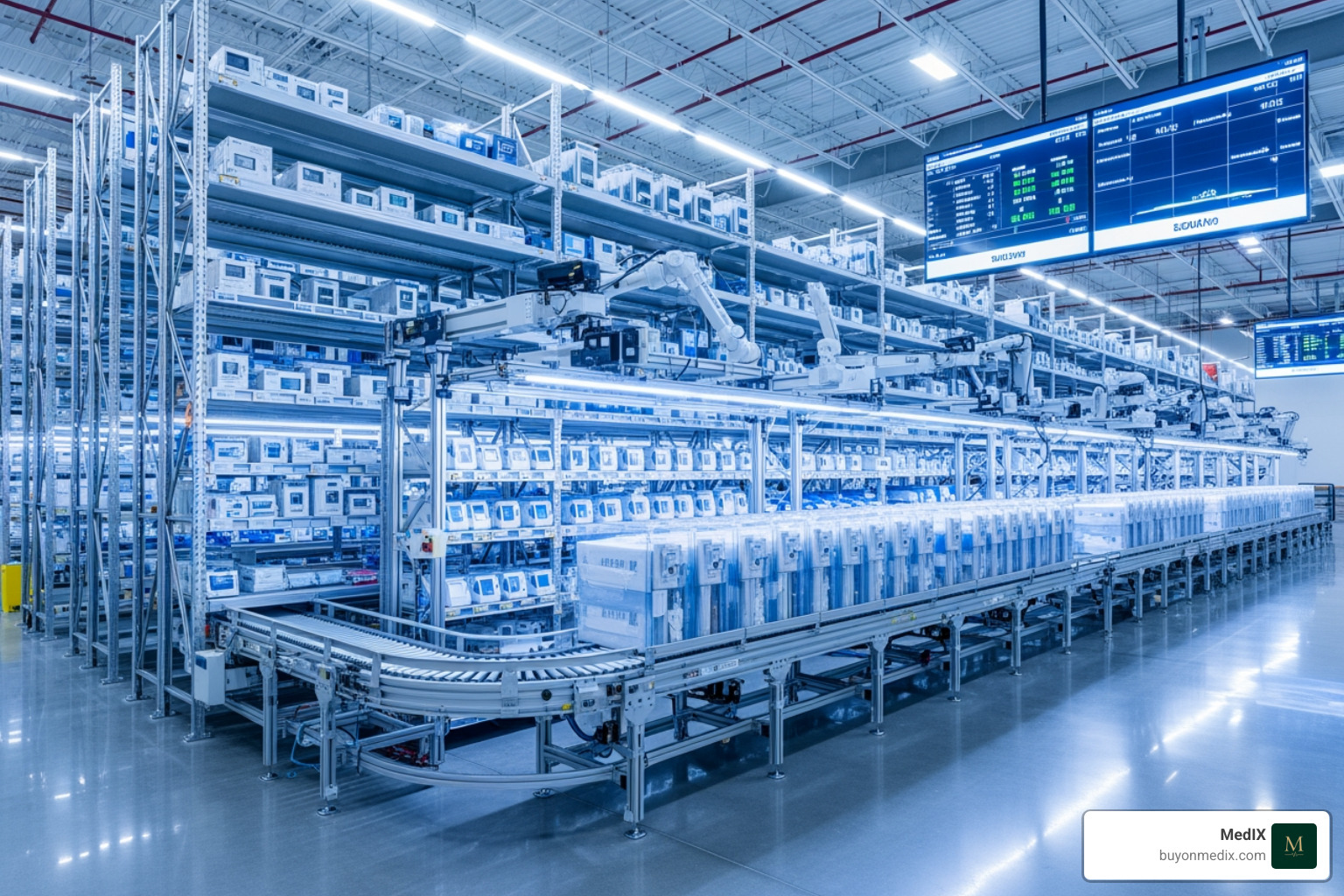 modern medical device warehouse - medical device logistics