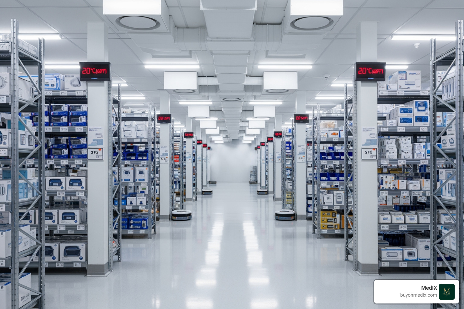 climate-controlled healthcare logistics warehouse - medical equipment logistics