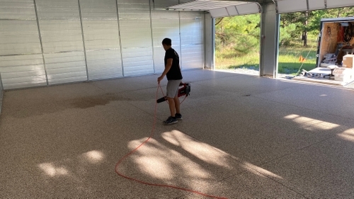 Titan garage floors floor prep