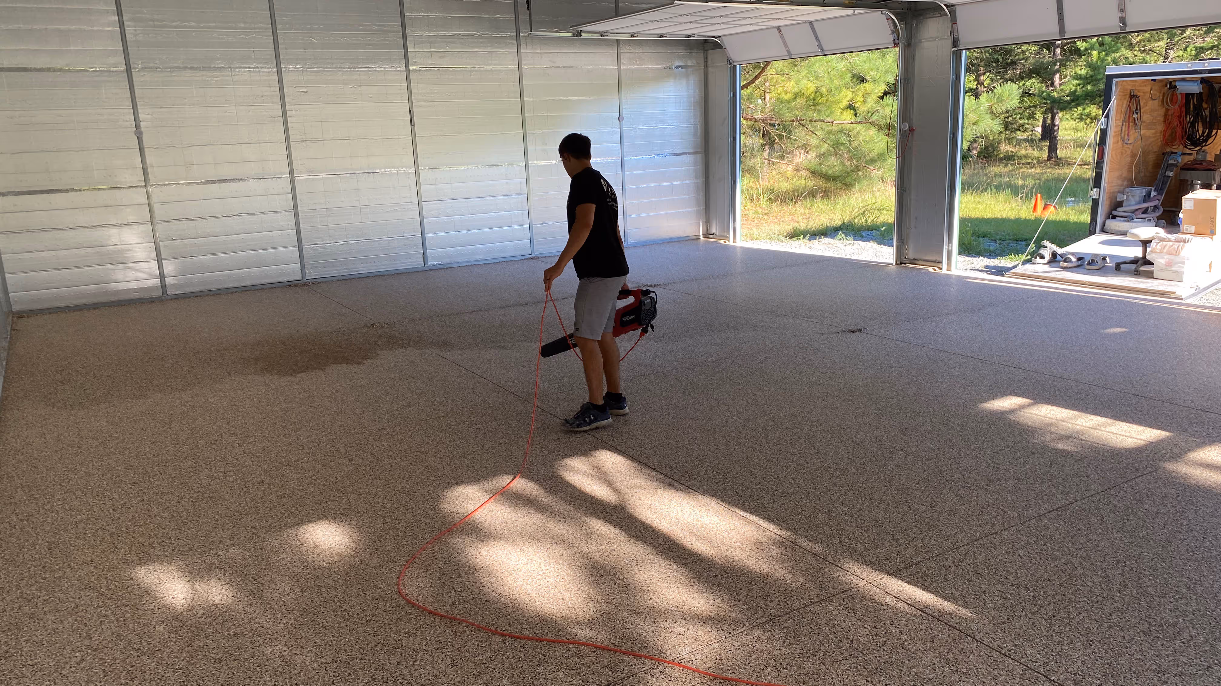 Titan garage floors floor prep