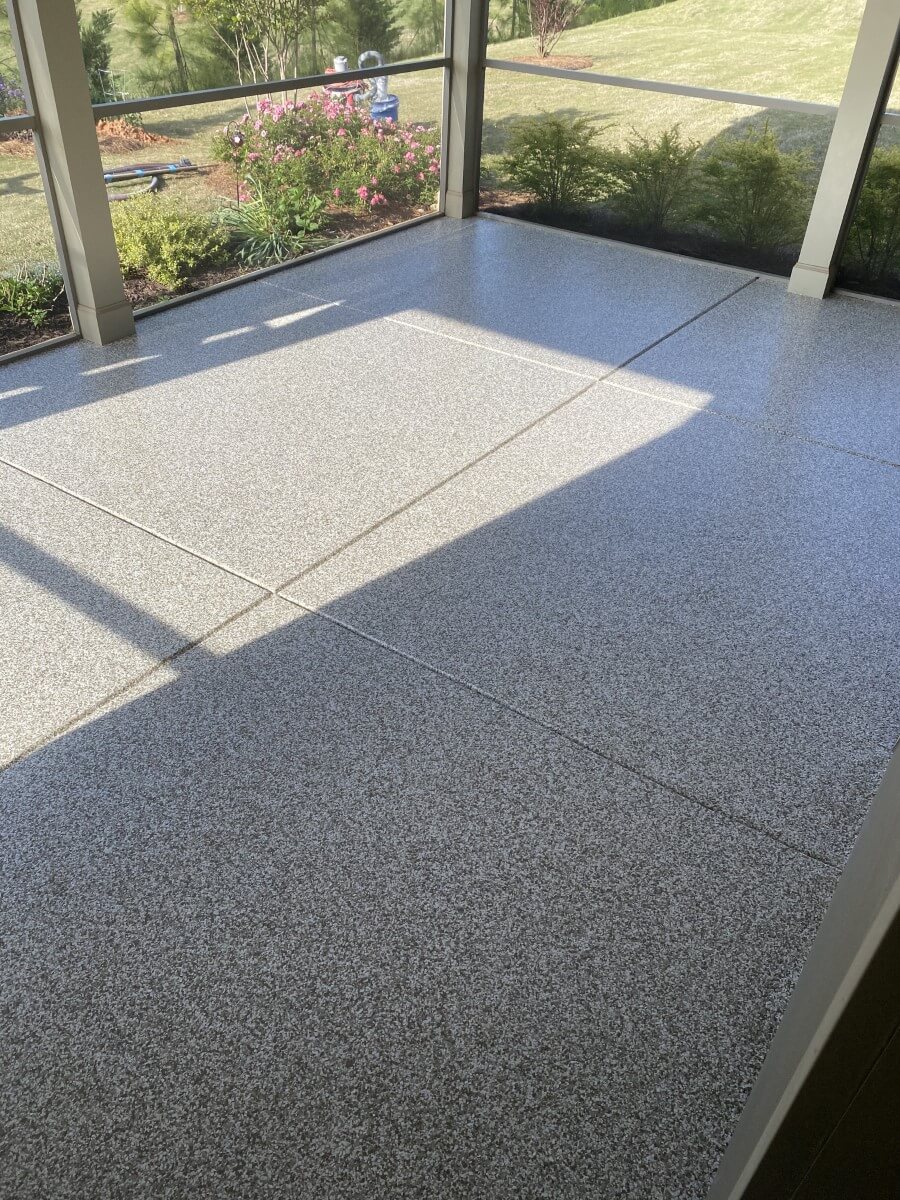 patio epoxy floor in charlotte
