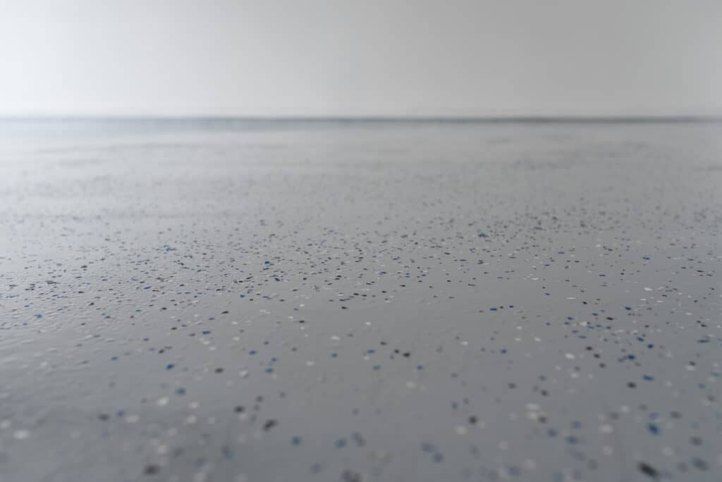 Epoxy flake system on garage floor