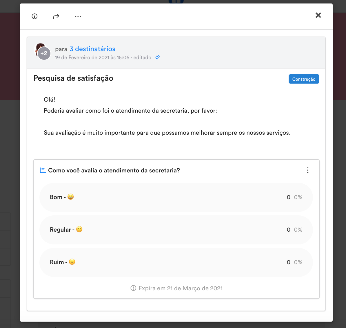 Pesquisa de satisfação escolar: exemplo prático utilizando o ClassApp