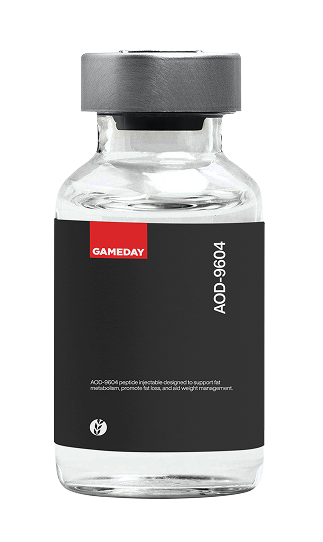 AOD 9604 peptide injection vial for weight management and metabolic support