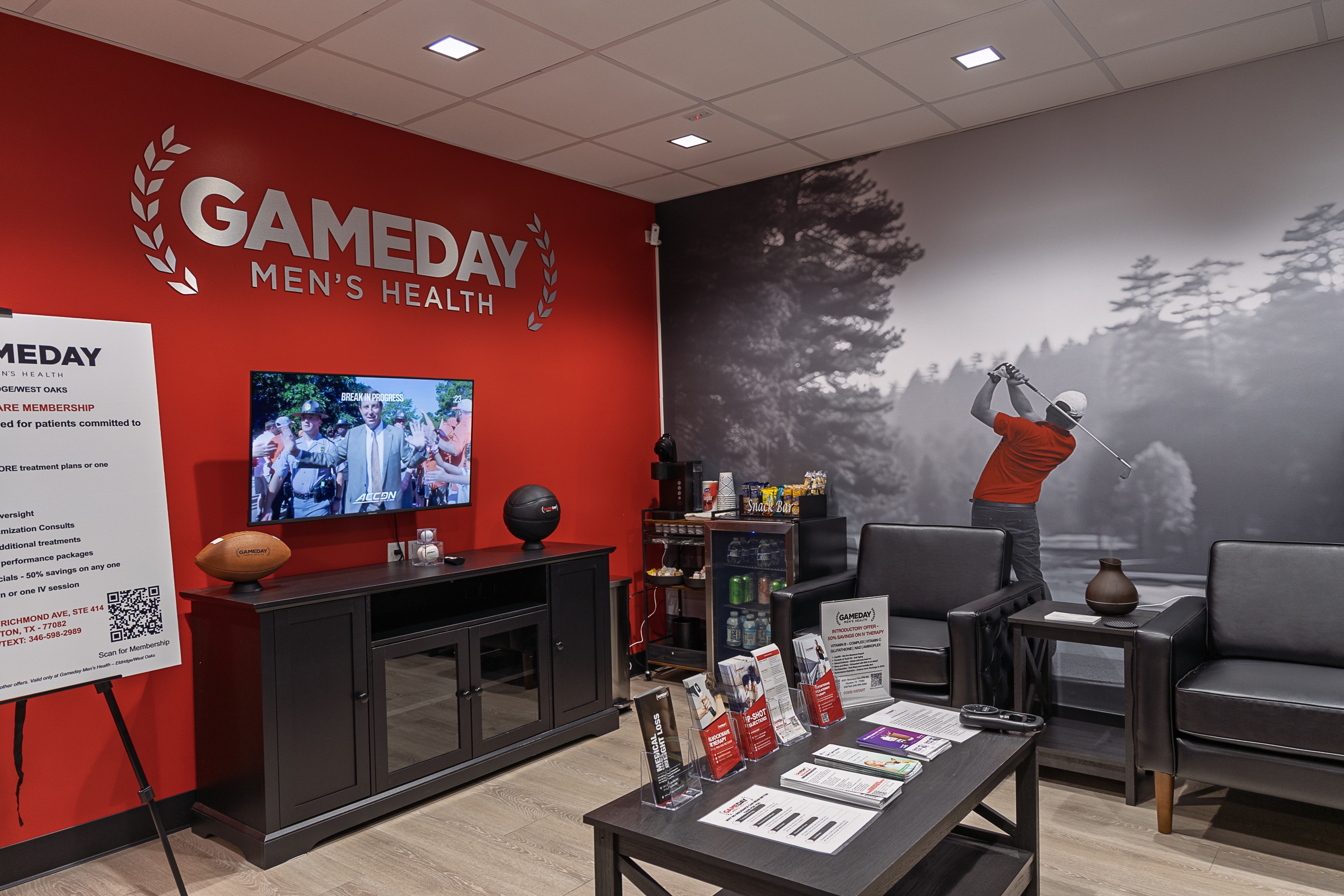 Gameday Men's Health Clinic Eldridge Westoaks Interior, a TRT Clinic in Houston, TX