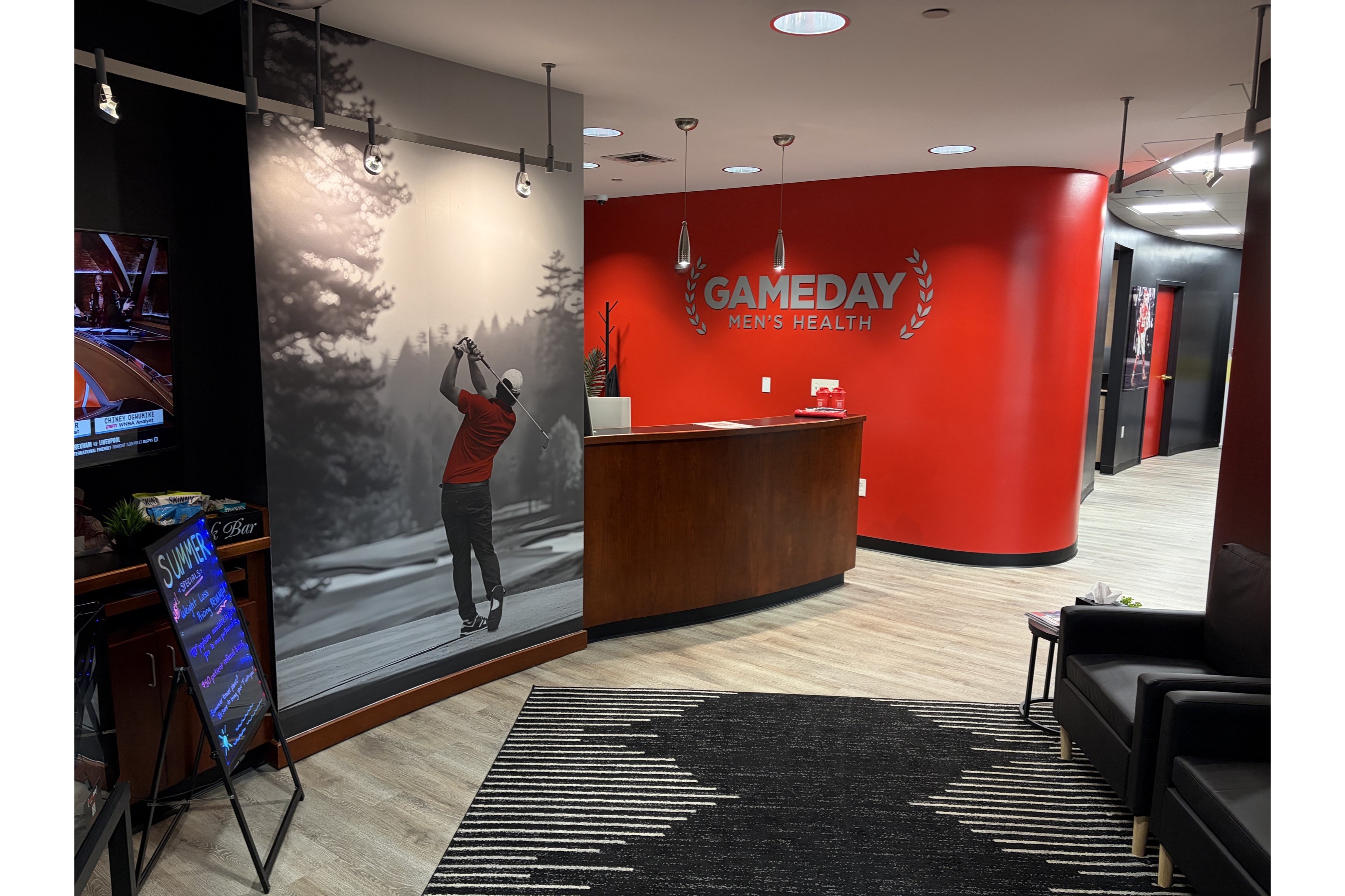 Gameday Men's Health Clinic Lawrence Interior, a TRT Clinic in Lawrence, KS