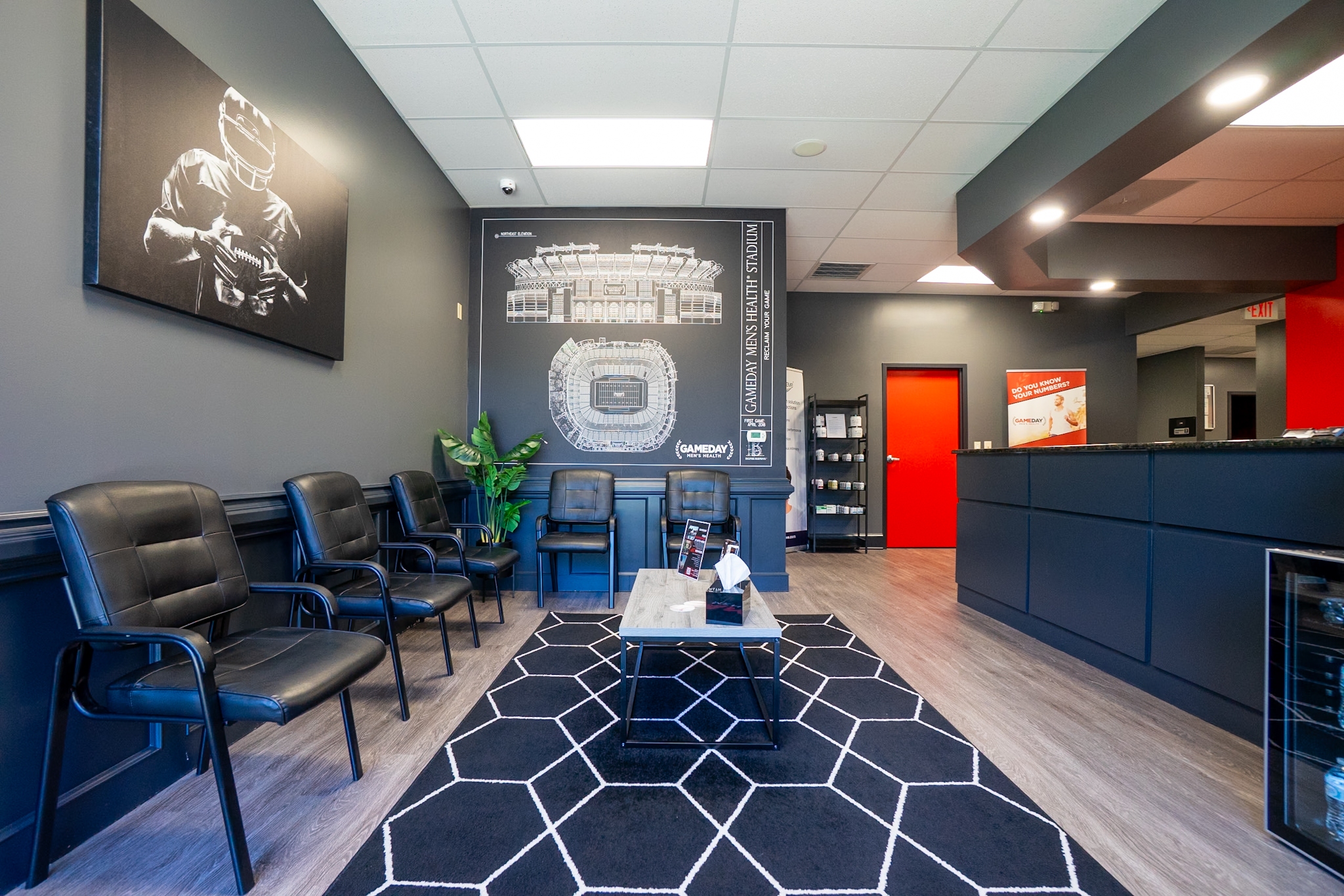 Gameday Men's Health Clinic Matthews Interior, a TRT Clinic in Matthews, NC