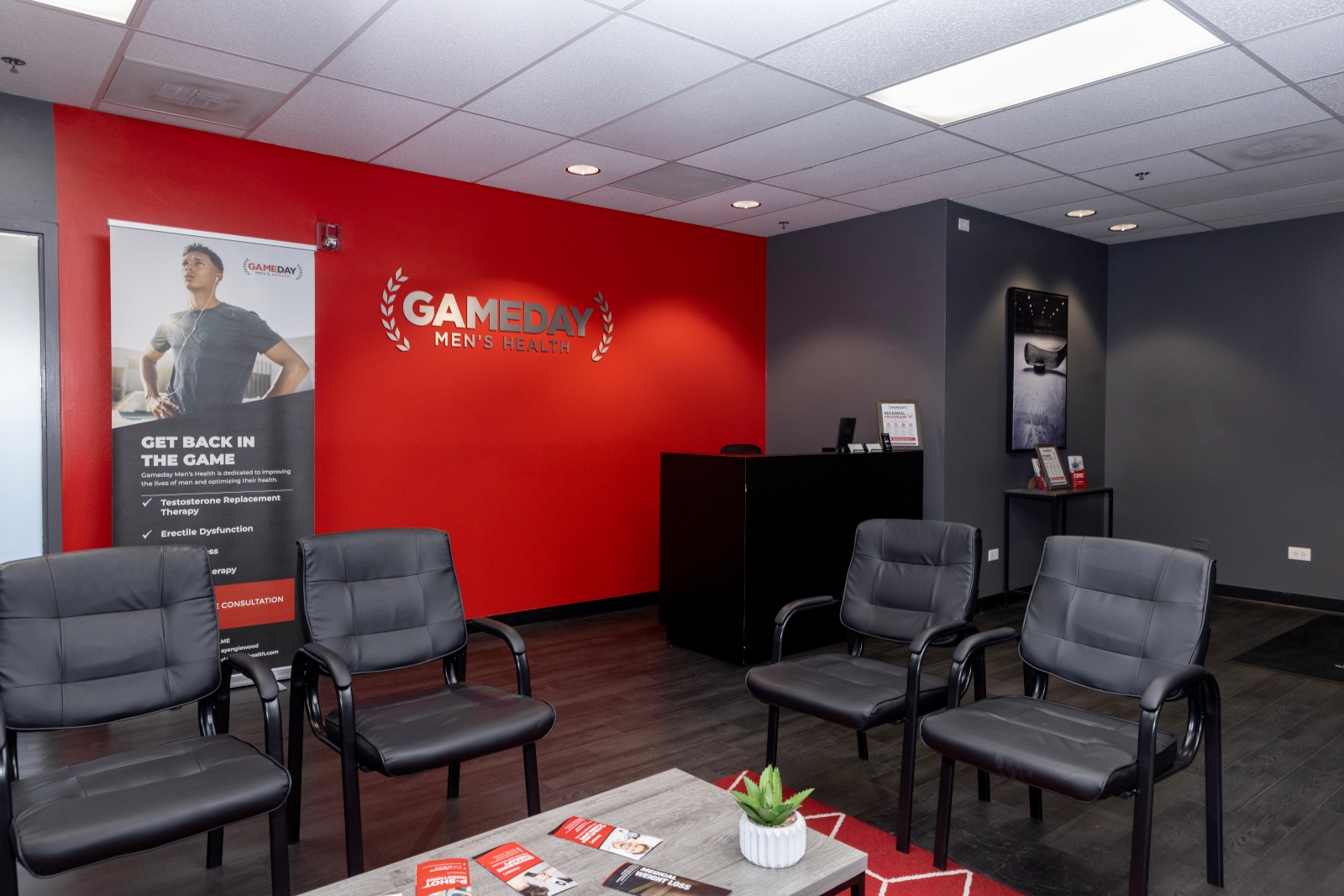 Gameday Men's Health Clinic Englewood Interior, a TRT Clinic in Englewood, CO