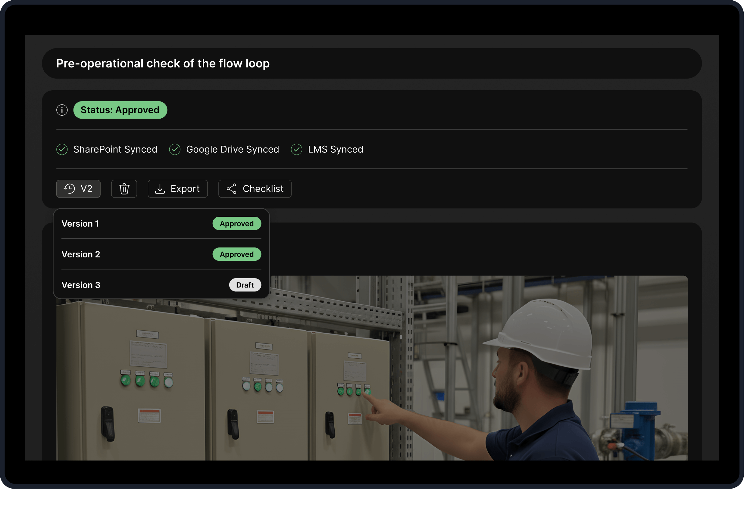 Mobile screen showing a kitchen with a virtual tour badge