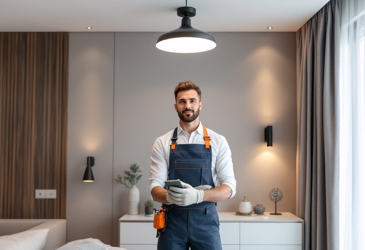 image of maintenance service team at work (for a property management company)