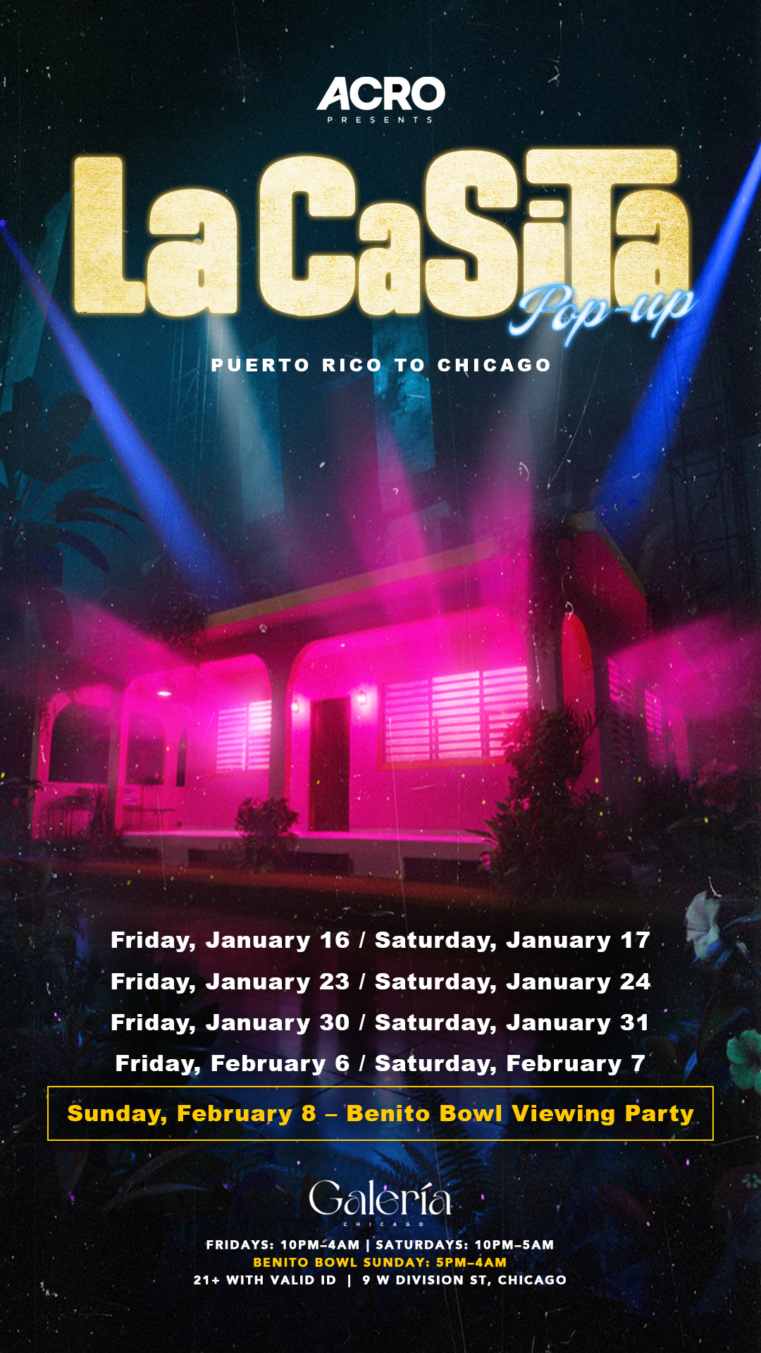 La Casita Pop Up FRIDAY 1 - 16