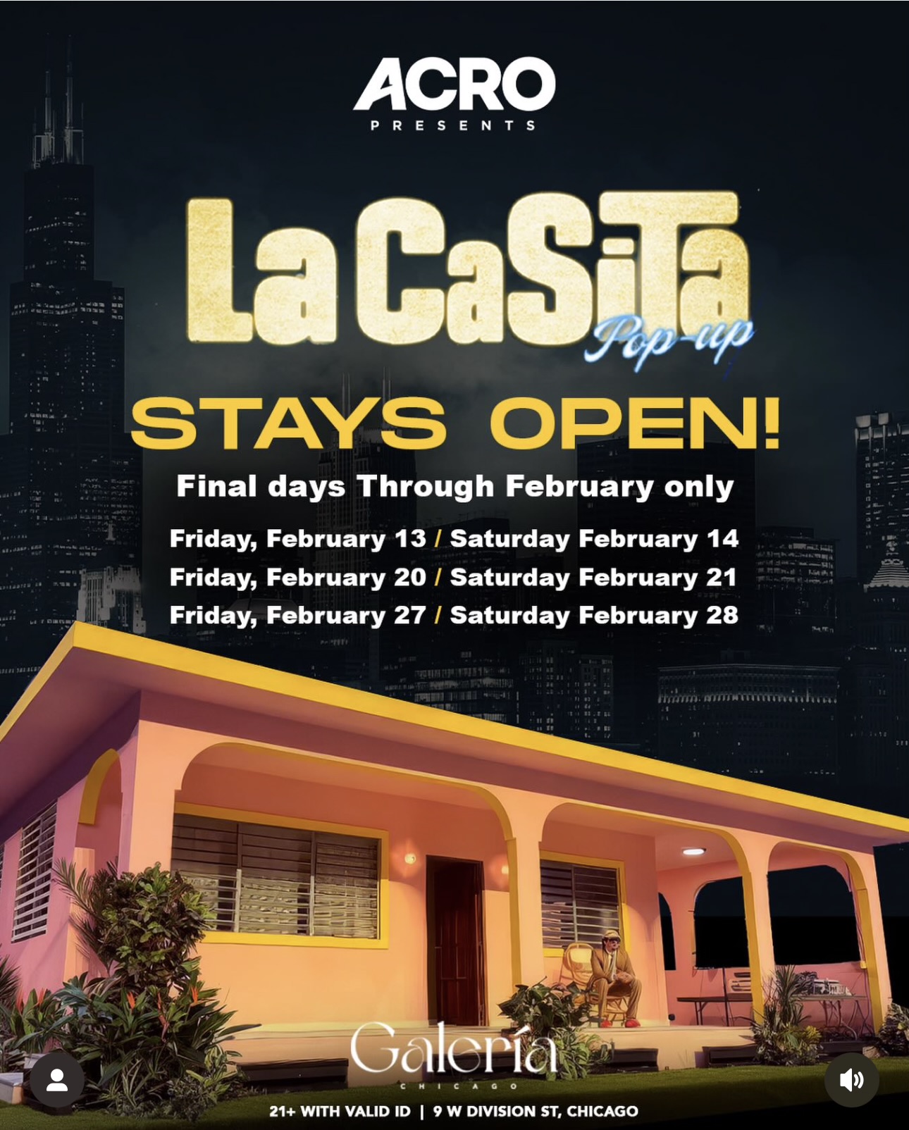 La Casita Pop Up Friday 2-13