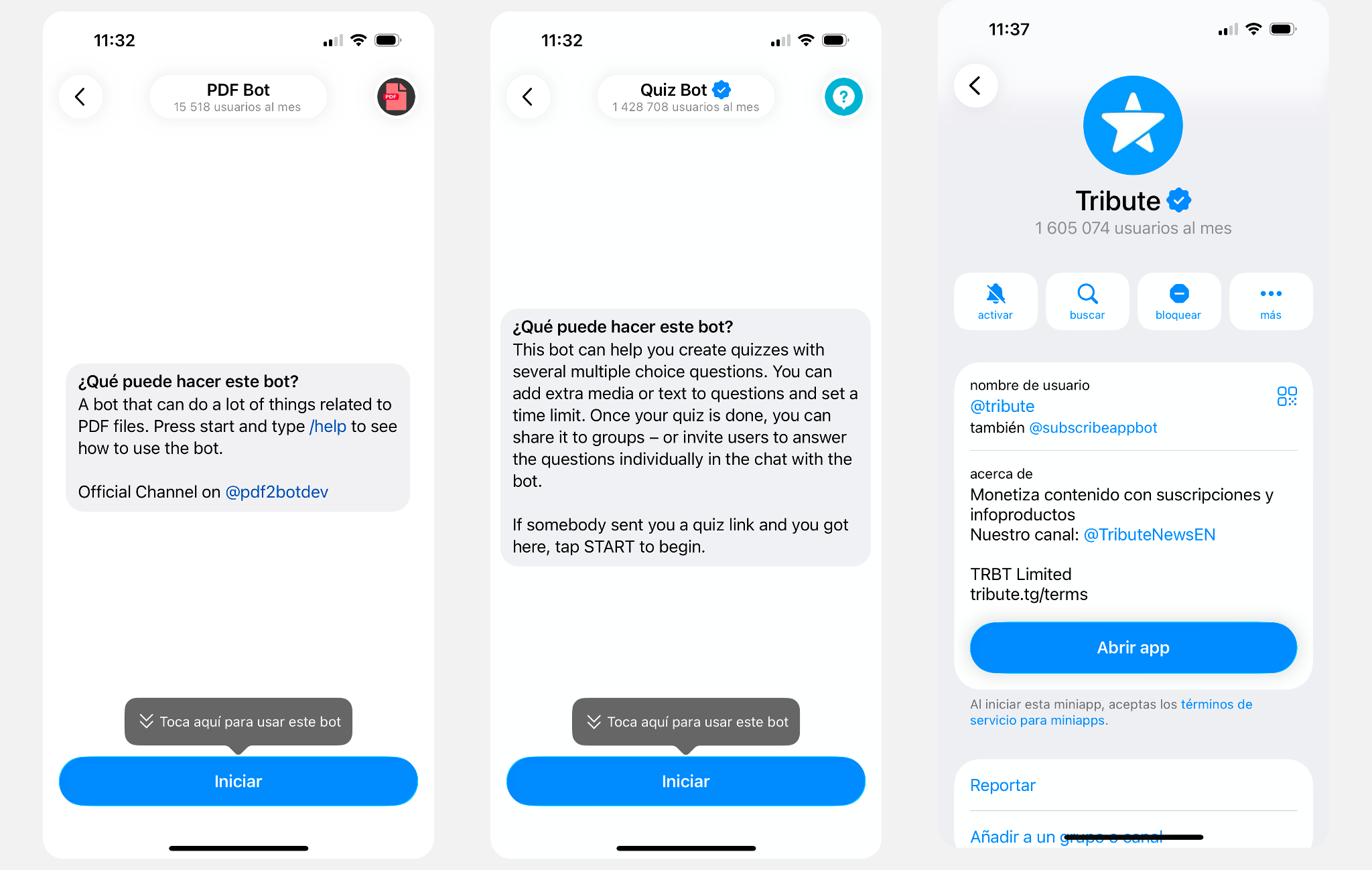 Los mejores bots de Telegram