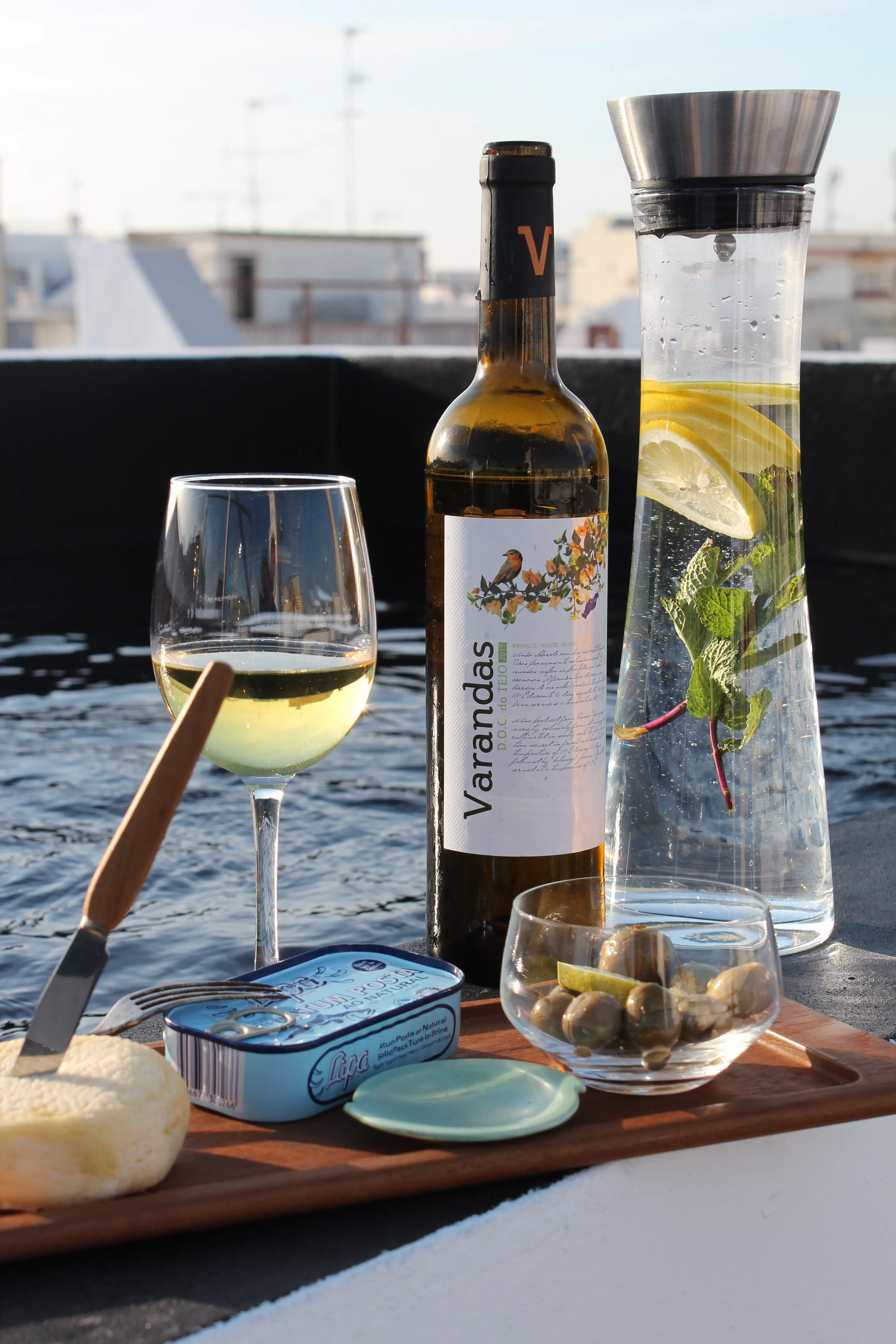 Relaxing poolside moment at Casa Opala in Olhão