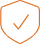 Orange shield icon