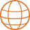 Orange globe Icon