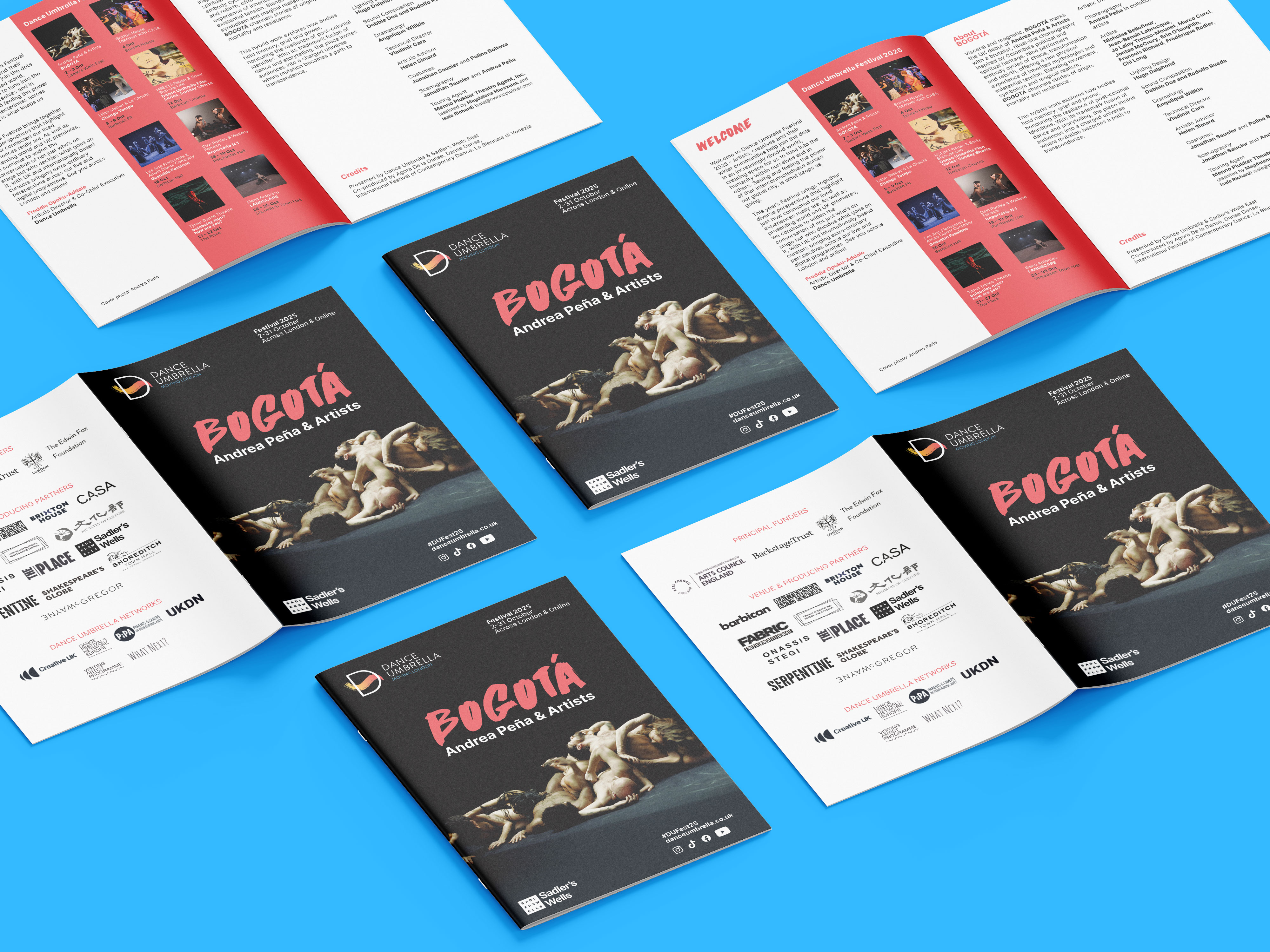 An A5 programme for a show called Bogotá