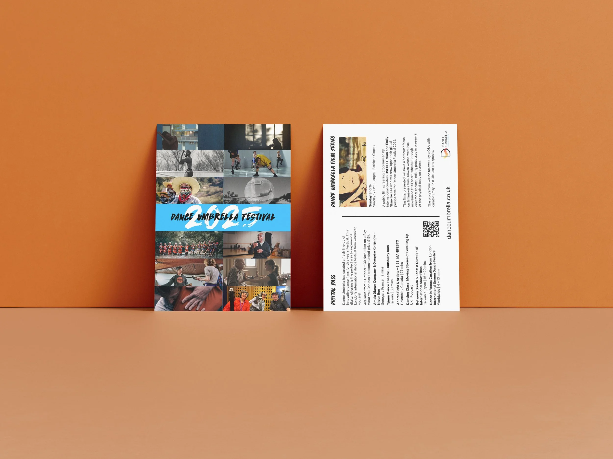 A postcard with a montage of dance images