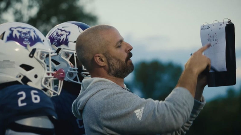 Film still from Coach Franz documentary