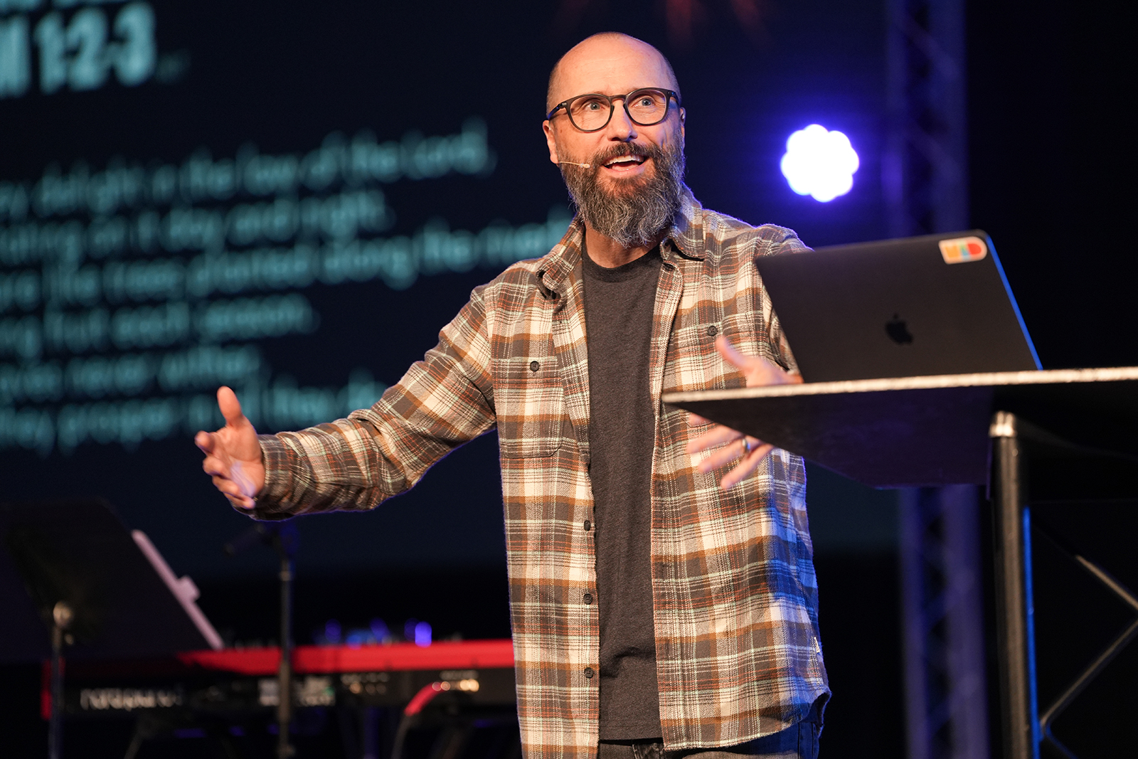 Event photograph of chapel speaker