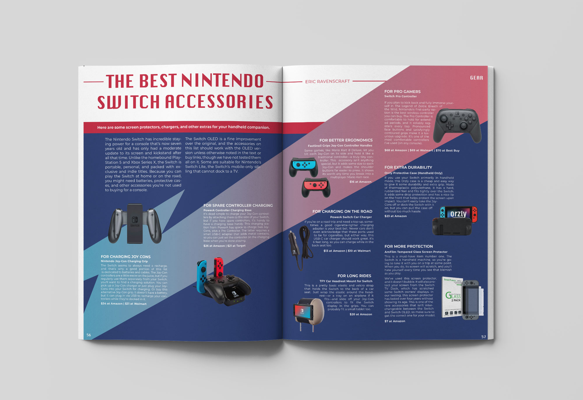 Magazine spread design from Crown courses