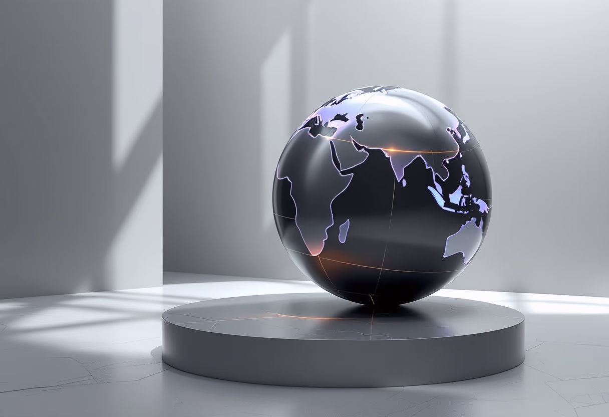 background image of a globe (for a web design agency)
